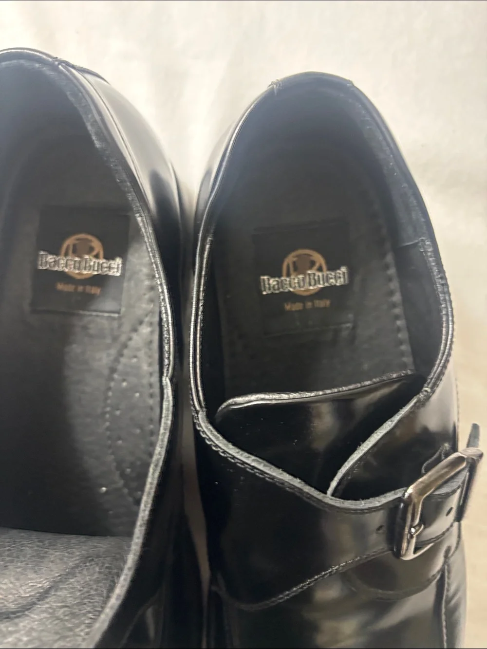 Bacco Bucci Men’s Black Leather Oxfords Size 12